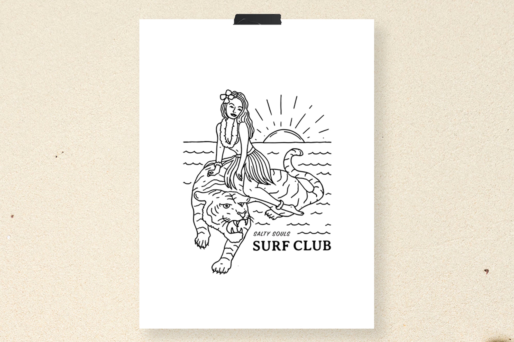 "SURF CLUB" PRINT